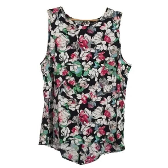 BCBG Maxazria NWT Flowy High-Low Sleeveless Floral Top - Picture 3 of 10